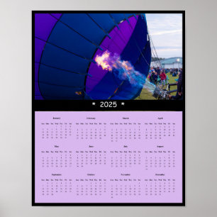 2025 Hete Luchtballon Wandkalender Poster