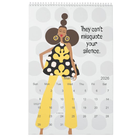 2025 Hey Gurl Kalender voor 12 maanden (Mar 2026)