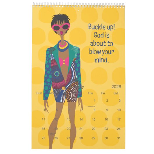 2025 Hey Gurl Kalender voor 12 maanden (Jan 2026)