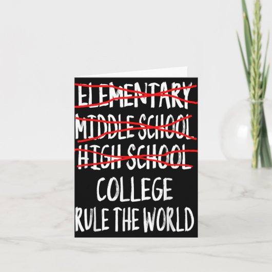 2025 High School Afstuderen - Funny High School GR Kaart (Voorkant)