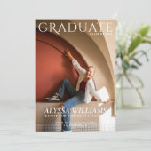 2025 High School Afstuderen Magazine Hoesje Foto Aankondiging (Staand voorkant)