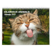 2025 Hilarische dieren gepersonaliseerd Kalender (Hoes)