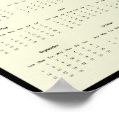 2025 Horses Muur Kalender Poster (Hoek)