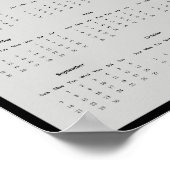 2025 Houten Duck Wandkalender Poster (Hoek)