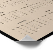 2025 Houten Eend Drake Wandkalender Poster (Hoek)