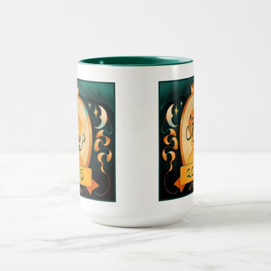 2025 IFComp tweekleurige grote koffie-Mok Mok (Midden)