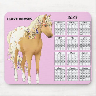 2025 Ik hou van paarden kalender Muismat