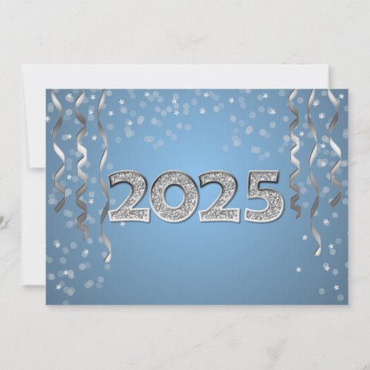 2025 in Diamonds New Year's Eve Kaart (Achterkant)