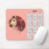 2025 Indian Love Horse Calendar Muismat (Met muis)