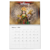 2025 Indiase Hindoe Godheden Idol Gayatri Mantra Kalender (Feb 2026)