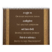 2025 Indiase Hindoe Godheden Idol Gayatri Mantra Kalender (Hoes)