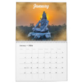 2025 Indiase Hindoe Godheden Idol Gayatri Mantra Kalender (Jan 2026)