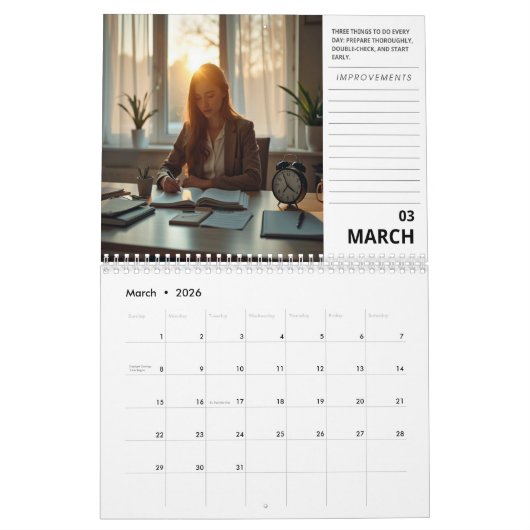 2025 Inspirerend levenscitaten Muurkalender Kalender (Mar 2026)