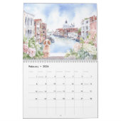 2025 Italië Landschap Waterverf Familiekalender Kalender (Feb 2026)