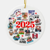 2025 Jaar in de Review Kerst Ornament (Voorkant)