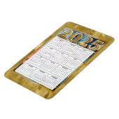 2025 Jaar in een oogopslag Kalender Nieuwjaar magn Magneet (Linkerzijde)