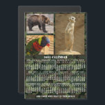 2025 Jaar Kalender Camouflage Voeg 3 Aangepaste fo Magnetische Uitnodiging<br><div class="desc">Dit jaar 2025, gepersonaliseerde maandmagneet shows de dagen van de week voor elke maand in het wit op een groene en bruine camouflageachtergrond. Dit is een eenvoudige, gedurfde jaarkalender om u te helpen het nieuwe jaar te veroveren. Weet altijd welke datum het is en controleer de dagen van de week...</div>