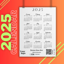 2025 Jaar Kalender Script Typografie Wit