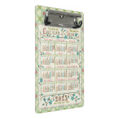 2025 Jaar Kalender Victoriaans Art Nouveau | Custo Mini Klembord (Schuin)