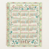 2025 Jaar Kalender Victoriaans Art Nouveau | Custo Planner (Voorkant)