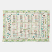 2025 Jaar Kalender Victoriaans Art Nouveau | Custo Theedoek (Horizontaal)