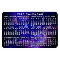 2025 Jaar Maandelijkse Kalender Buitenste Ruimtene