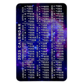 2025 Jaar Maandelijkse Kalender Buitenste Ruimtene Magneet (Verticaal)