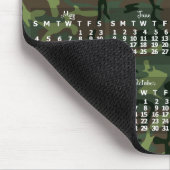 2025 Jaar Maandelijkse Kalender Camouflage Camo Gr Muismat (Hoek)