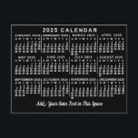 2025 Jaar Maandelijkse Kalender Classic Zwart-wit Briefkaart<br><div class="desc">Dit 2025 jaar kalender briefkaart shows de dagen van de week voor elke maand in het wit op een zwarte achtergrond. Het is de perfecte minimalistische maandelijkse kalender als je op zoek bent naar een eenvoudig, klassiek professioneel gevoel. Weet altijd welke datum het is en controleer de dagen van de...</div>