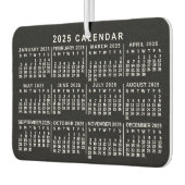 2025 Jaar Maandelijkse Kalender Classic Zwart-wit Luchtverfrisser (Links)