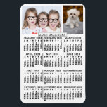 2025 Jaar Maandelijkse Kalender Wit | Fotosjabloon Magneet<br><div class="desc">Deze gepersonaliseerde 2025-jarige maandmagneet shows de dagen van de week voor elke maand in vet, gemakkelijk leesbaar zwart op een witte achtergrond. Voeg eenvoudig uw eigen horizontale en verticale foto's toe aan de bovenkant. Dit is een eenvoudige, moderne kalender magneet om u te helpen het nieuwe jaar te veroveren. Weet...</div>