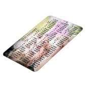 2025 Jaar Maandelijkse Kalender Zwart Voeg Aangepa Magneet (Linkerzijde)