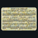 2025 Jaar Maandkalender Antiek Kaart Grote Print Magneet<br><div class="desc">Deze 2025 jaarkalender flexmagneet shows de dagen van de week voor elke maand in klassiek, professioneel ogend zwart. Het rust op een ogende achtergrond in perkamentkleur, die lijkt op een oude kaart. Dit is een eenvoudige, minimalistische, gedurfde jaarlijkse kalendermagneet om u te helpen het nieuwe jaar te veroveren. Weet altijd...</div>