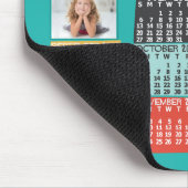 2025 Jaar Maandkalender Moderne Fotocollage Muismat (Hoek)