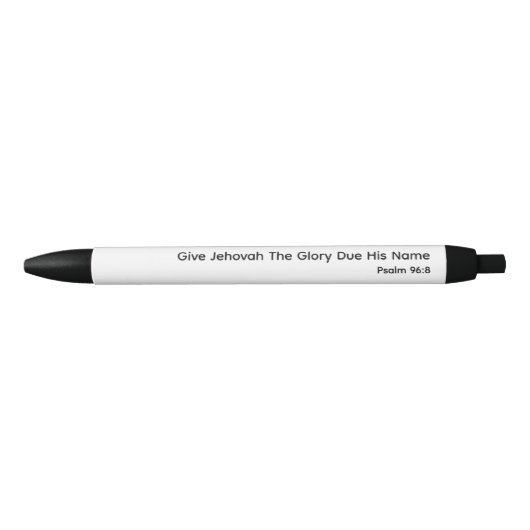 2025 Jaar Tekst | JW Zwarte Inkt Pen (Voorkant)