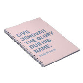 2025 Jaar Tekst Notitieboek – Psalm 96:8 | JW-Noti (Rechterzijde)