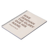 2025 Jaar Tekst Notitieboek – Psalm 96:8 | JW-Noti (Linkerzijde)