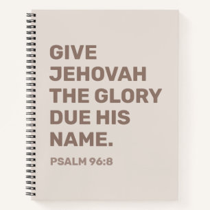 2025 Jaar Tekst Notitieboek Psalm 96:8   JW-Notiti