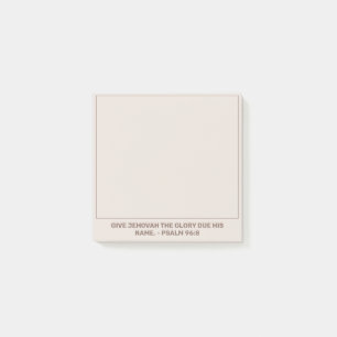 2025 Jaar Tekst Psalm 96:8   JW Post-it® Notes