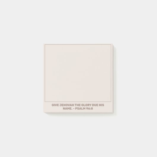 2025 Jaar Tekst Psalm 96:8 | JW Post-it® Notes (Voorkant)