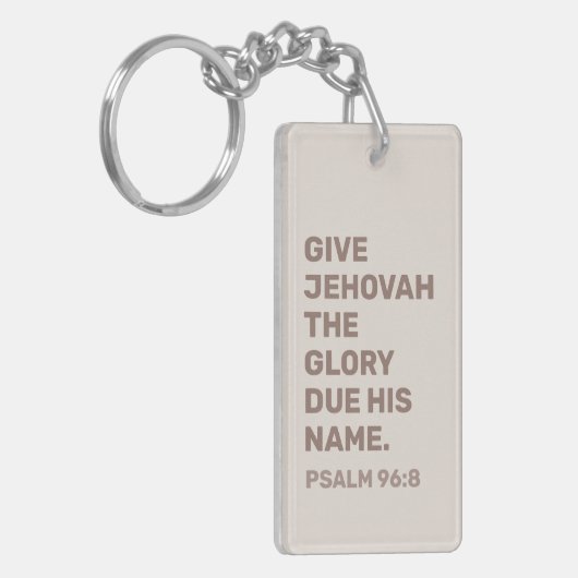 2025 Jaar Tekst Sleutelhanger – Psalm 96:8 | JW-Sl (Voorkant Links)