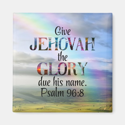 2025 jaar Tekstmagneet voor Jehovah’s Getuigen Magneet (Voorkant)