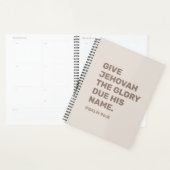 2025 Jaar Tekstplanner – Psalm 96:8 | JW Planner (Display)