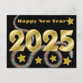 2025 jaar van de slang briefkaart (Voorkant)