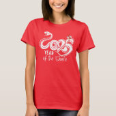 2025 Jaar van de Slang Chinees Nieuwjaar T-shirt (Voorkant)