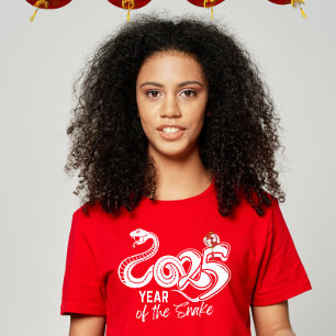 2025 Jaar van de Slang Chinees Nieuwjaar T-shirt