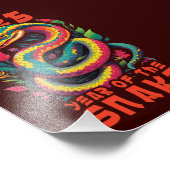 2025 Jaar van de Slang Foto Afdruk (Hoek)