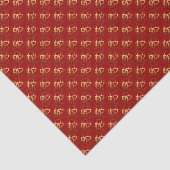 2025 Jaar van de slang Goud met ingegraveerd effec Tissuepapier (Detail)