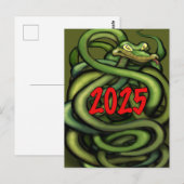 2025 Jaar van de Slang Kaart (Voorkant / Achterkant)