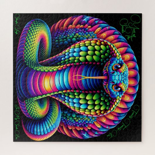 2025 Jaar van de Slang Legpuzzel (Horizontaal)